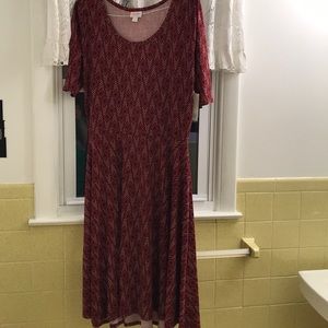 NWT LuLaRoe Nicole patterned dress
